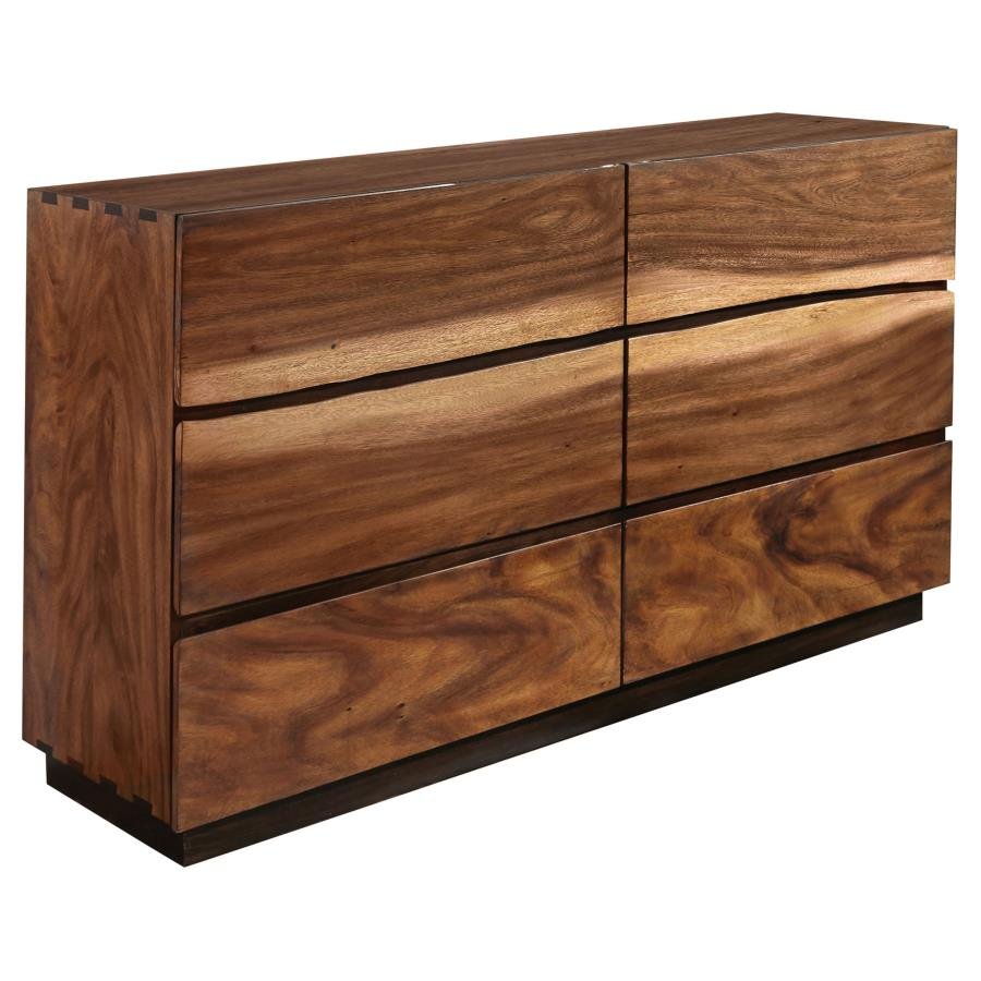 WINSLOW 6-DRAWER DRESSER SMOKEY WALNUT