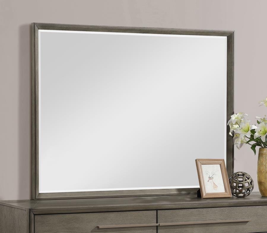 DURANGO DRESSER MIRROR TAUPE OAK - Image 2