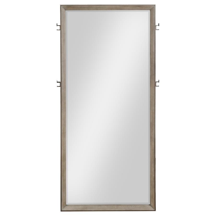 DURANGO 80-INCH STANDING FLOOR MIRROR WASHED OAK - Image 3