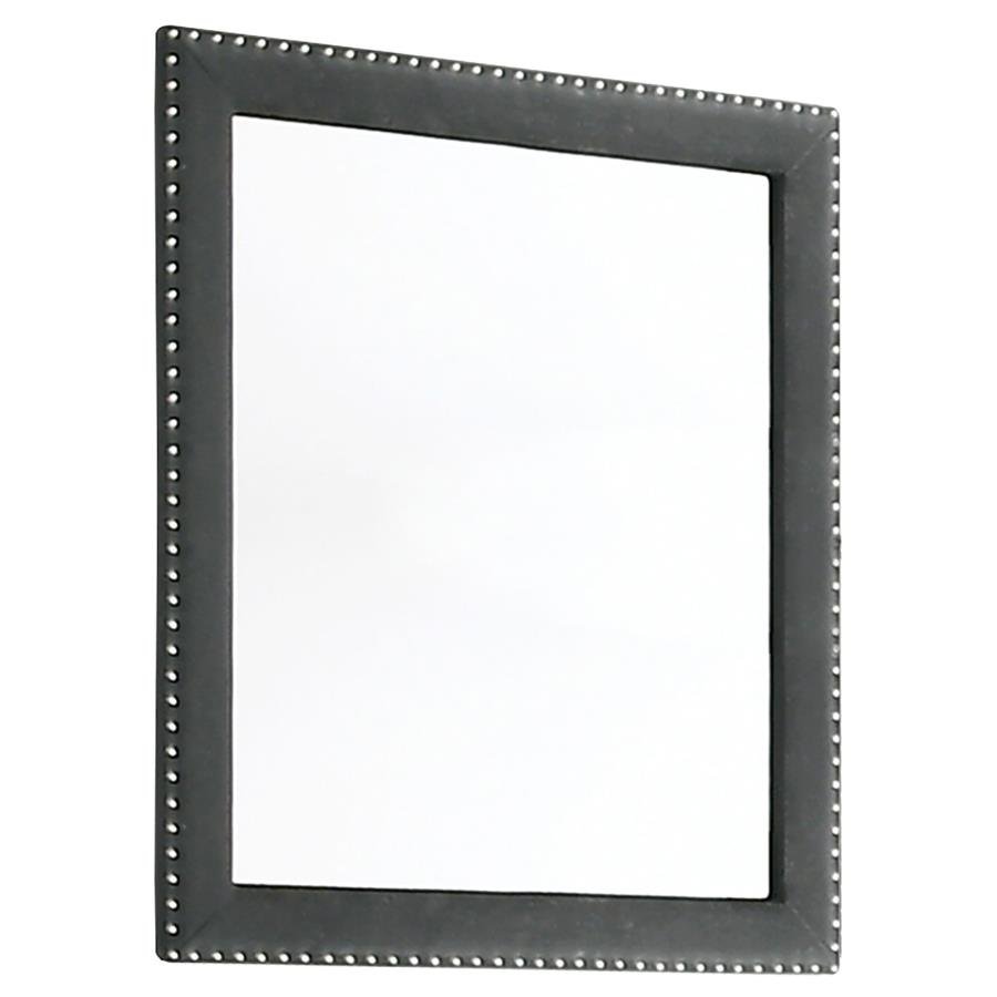 MELODY UPHOLSTERED DRESSER MIRROR GREY