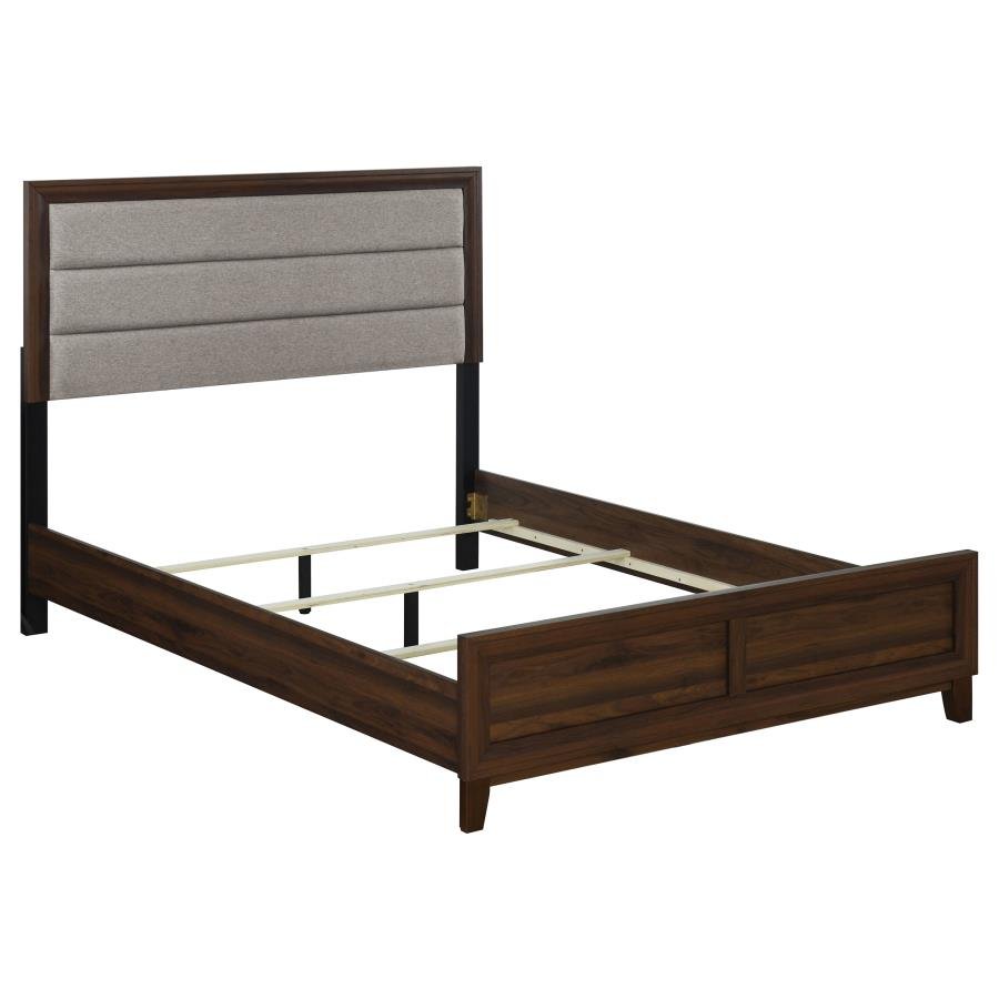 WELSLEY 5-PIECE QUEEN BEDROOM SET WALNUT - Image 3