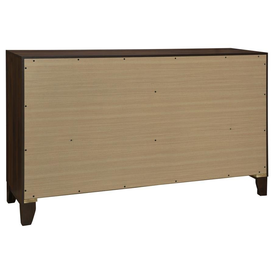 WELSLEY 5-PIECE QUEEN BEDROOM SET WALNUT - Image 8