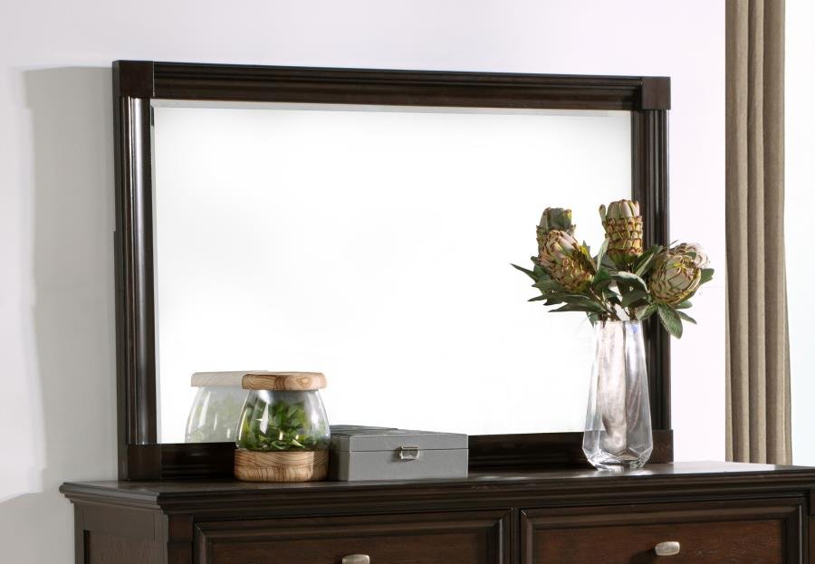 ANDOVER DRESSER MIRROR DARK OAK - Image 2