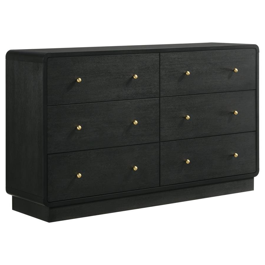 CAVELLE 5-PIECE QUEEN BEDROOM SET BLACK - Image 7