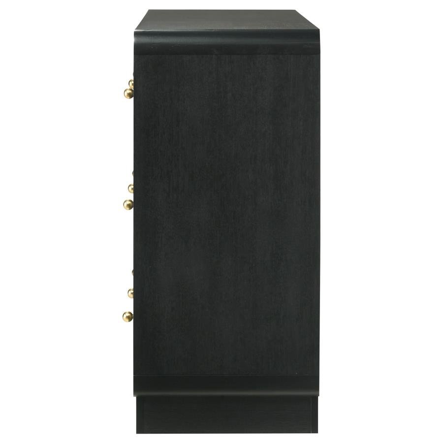 CAVELLE 6-DRAWER DRESSER CABINET BLACK - Image 5