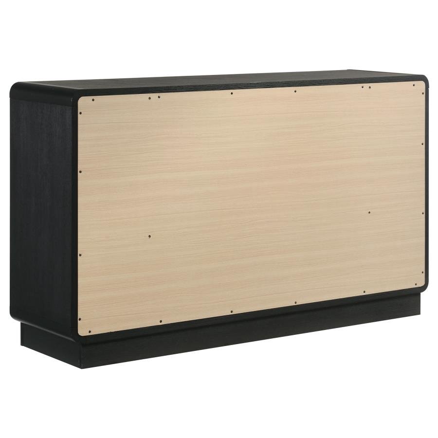 CAVELLE 6-DRAWER DRESSER CABINET BLACK - Image 6