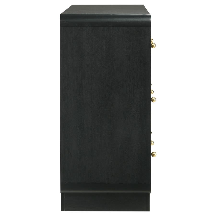 CAVELLE 6-DRAWER DRESSER CABINET BLACK - Image 9