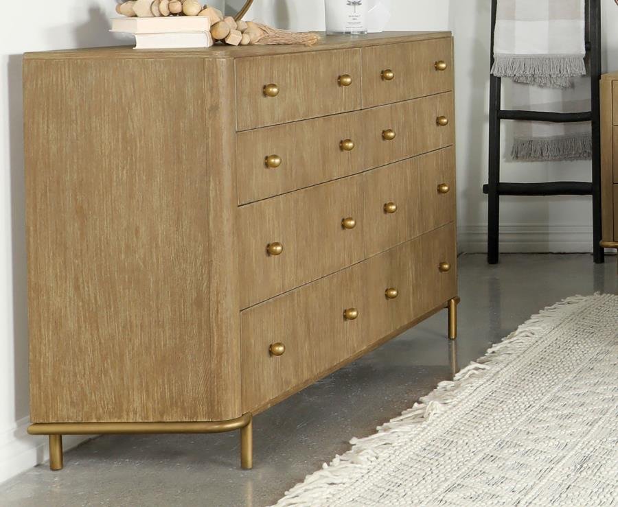 ARINI 8-DRAWER DRESSER SAND WASH - Image 2