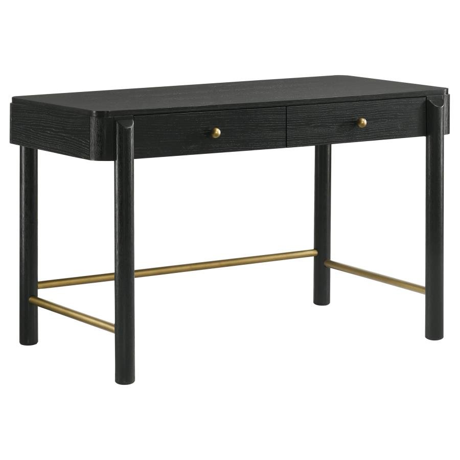 ARINI 2-DRAWER VANITY DESK MAKEUP TABLE BLACK