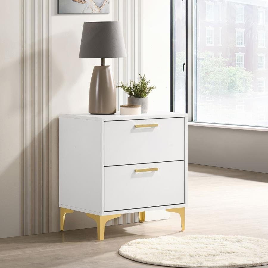 224402_01x900.jpg KENDALL 2-DRAWER NIGHTSTAND WHITE - Image 2