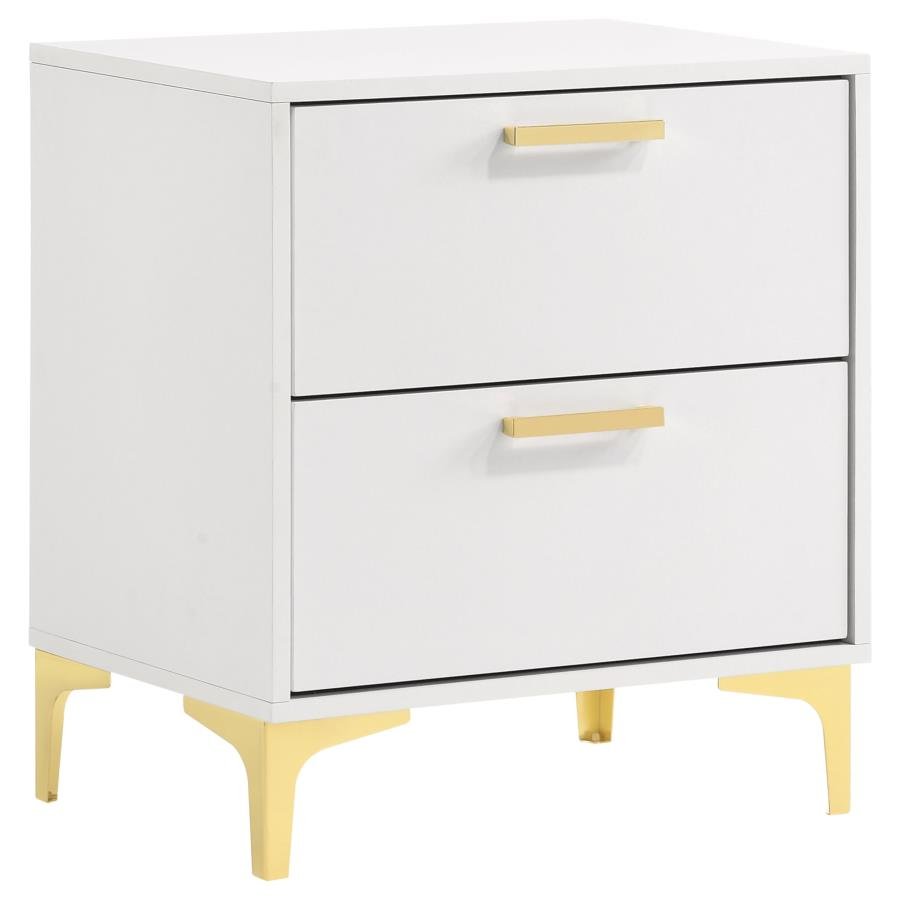 KENDALL 2-DRAWER NIGHTSTAND WHITE