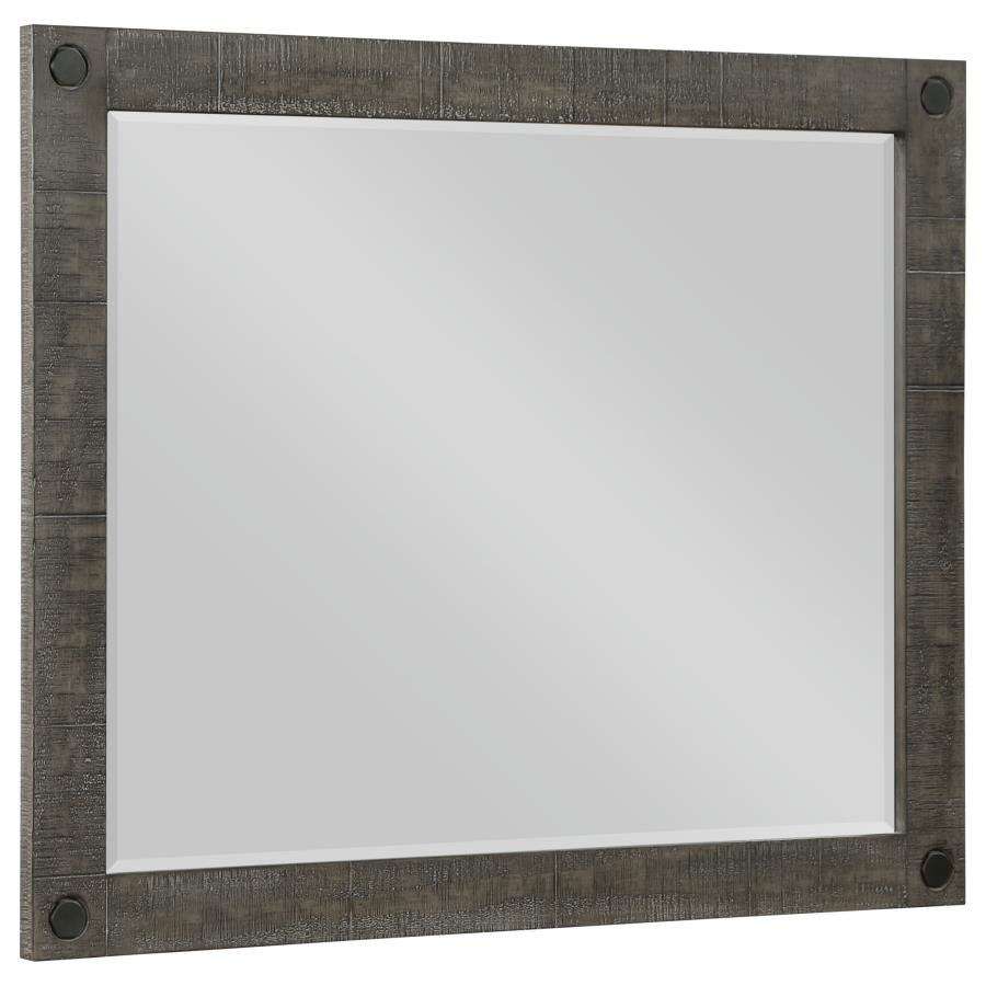 LILITH DRESSER MIRROR DISTRESSED GREY