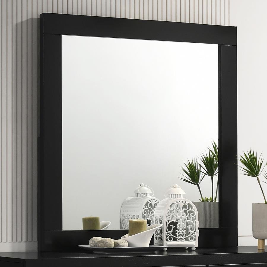 CARAWAY DRESSER MIRROR BLACK - Image 2
