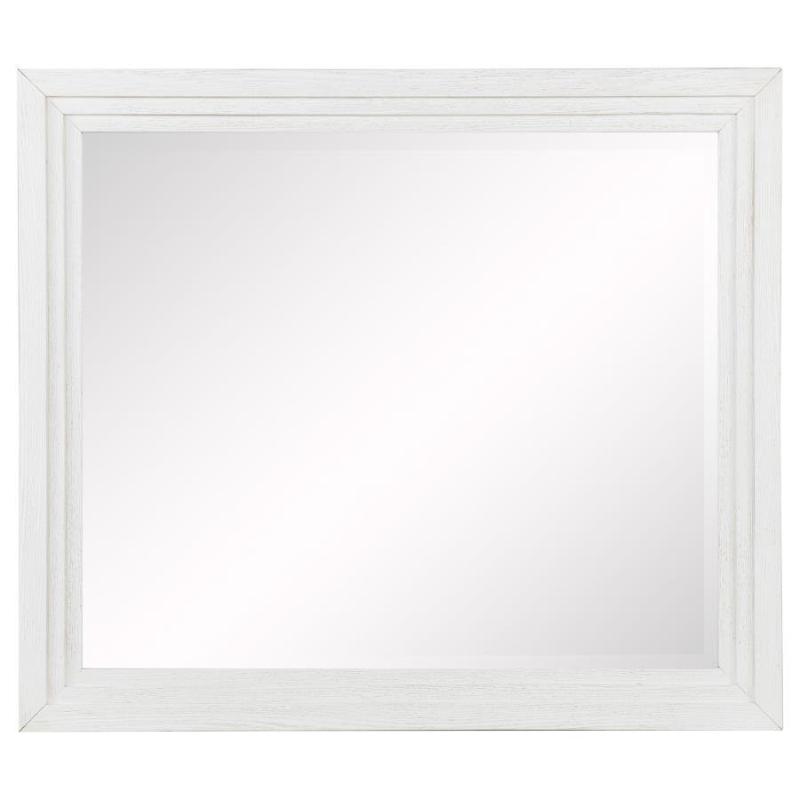 MARIELLE DRESSER MIRROR DISTRESSED WHITE - Image 3