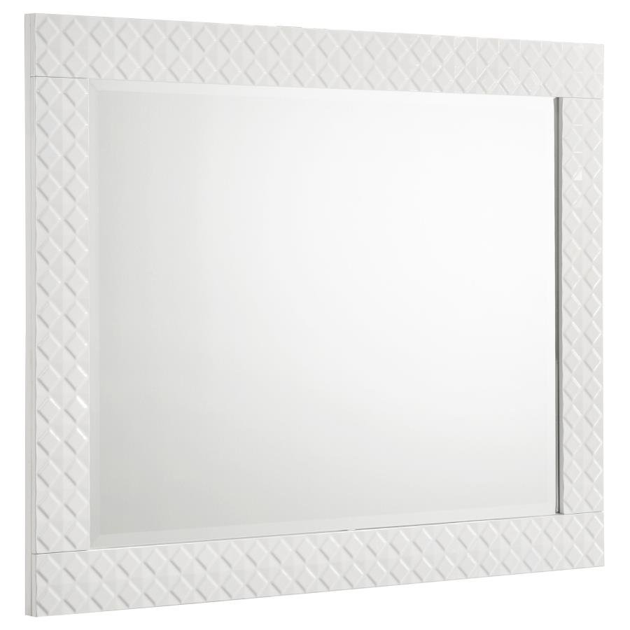 IVES DRESSER MIRROR WHITE HIGH GLOSS