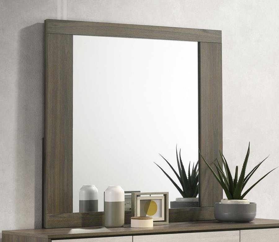 FENWICK DRESSER MIRROR GREY OAK - Image 2