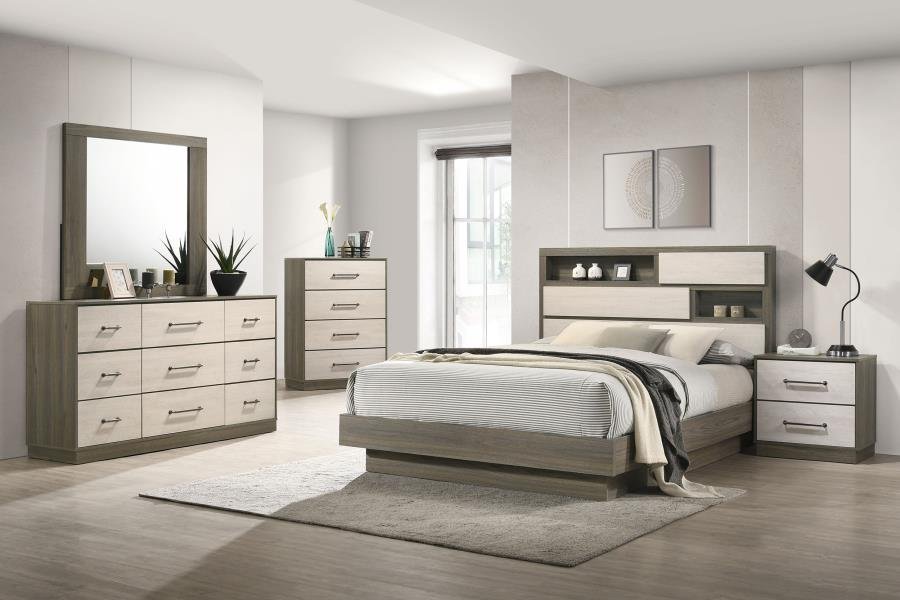 FENWICK DRESSER MIRROR GREY OAK - Image 6
