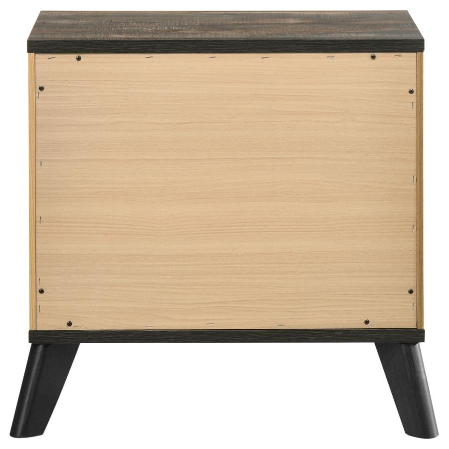 KAYWOOD 2-DRAWER NIGHTSTAND BEDSIDE TABLE NATURAL PINE - Image 5