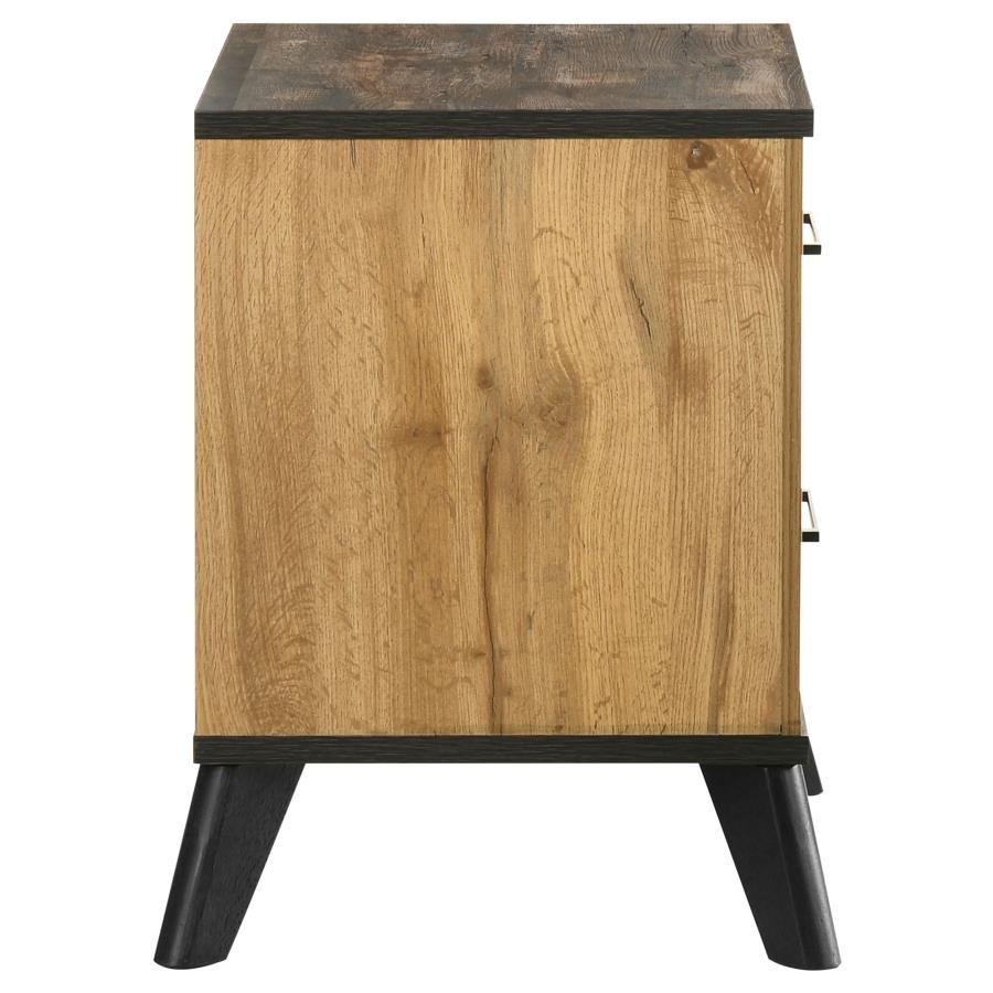 KAYWOOD 2-DRAWER NIGHTSTAND BEDSIDE TABLE NATURAL PINE - Image 6
