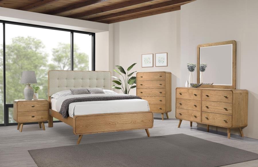 ROBYN 5-PIECE QUEEN BEDROOM SET LIGHT ASH