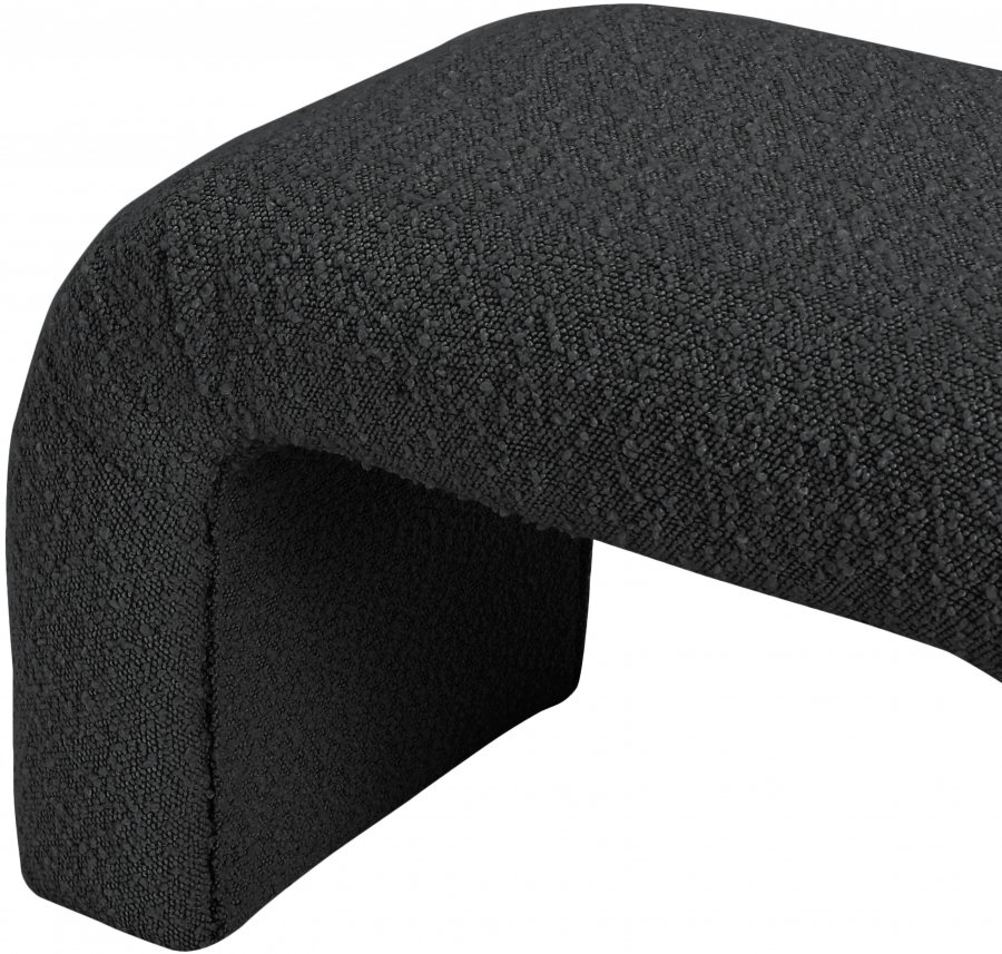 Niagara Boucle Fabric Upholstered Bench - Image 6