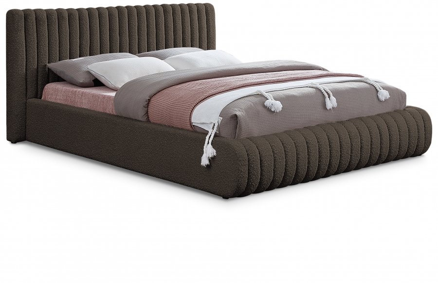 Nash Boucle Fabric Upholstered Bed