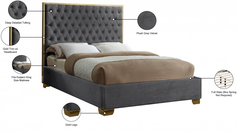 2383_00.jpg Lana Velvet Upholstered Bed - Image 4