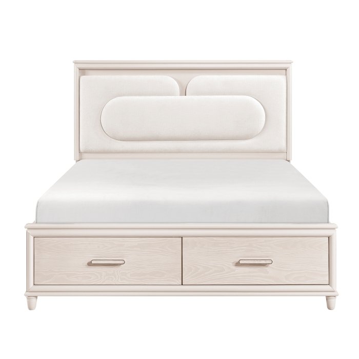 2451K-1EK* Eastern King Platform Bed with Footboard Storage