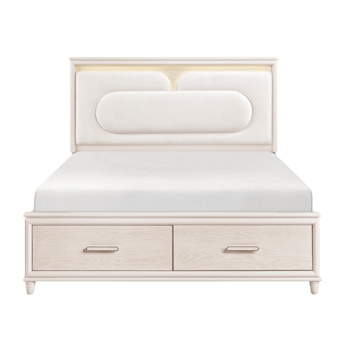 2451K-1CK* California King Platform Bed with Footboard Storage