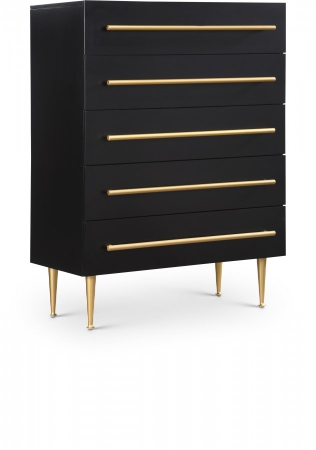 Marisol Wood Veneer And Iron Chest