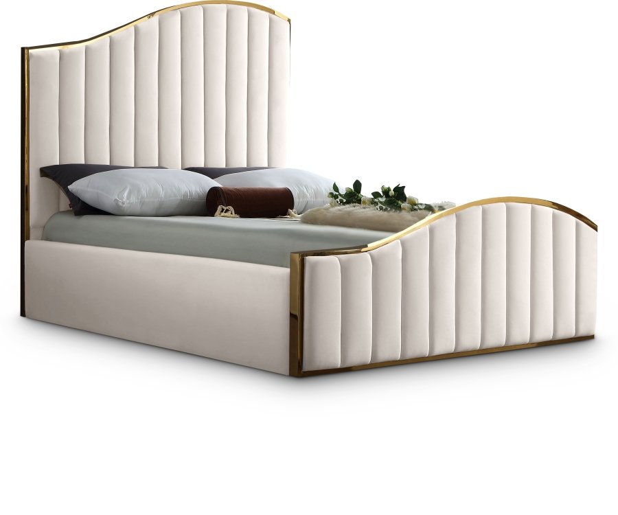 Jolie Velvet Upholstered Bed