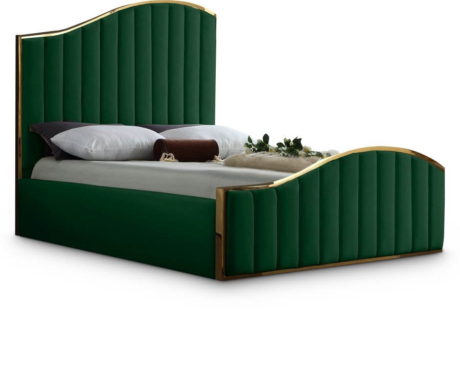 Jolie Velvet Upholstered Bed