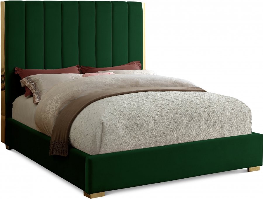Becca Velvet Upholstered Bed