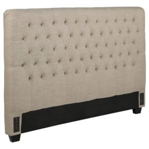 CHLOE UPHOLSTERED CALIFORNIA KING PANEL HEADBOARD OATMEAL