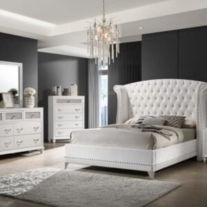 BARZINI 5-PIECE QUEEN BEDROOM SET WHITE