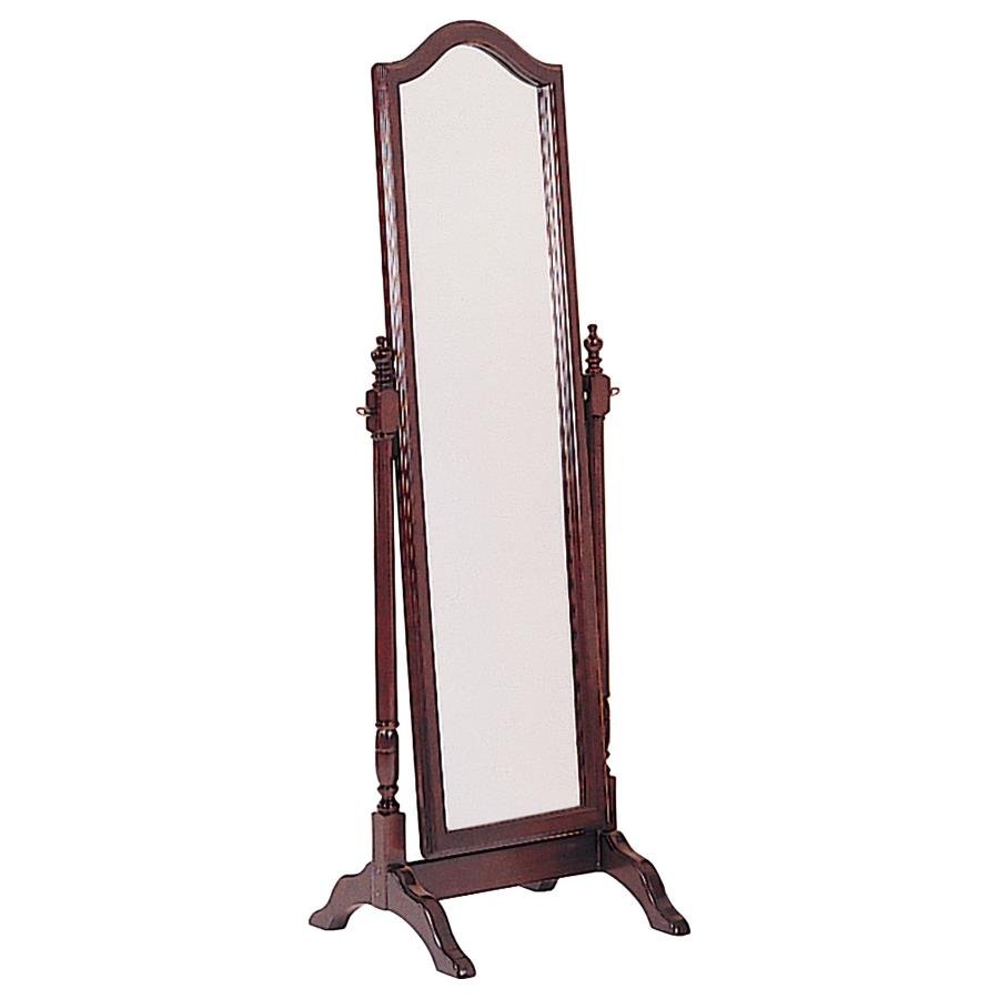CABOT WOOD ADJUSTABLE FULL LENGTH CHEVAL MIRROR MERLOT