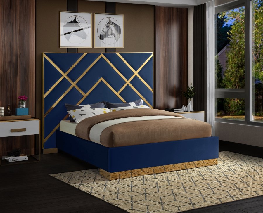 Vector Velvet Upholstered Bed - Image 2