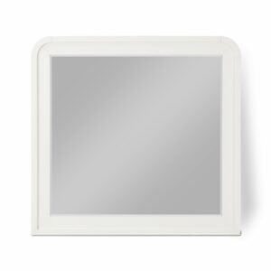 Fluted Solid Wood And Oak Veneer Mirror