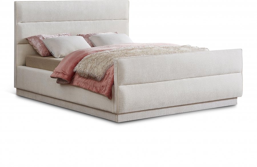 Paxton Chenille Fabric Upholstered Bed