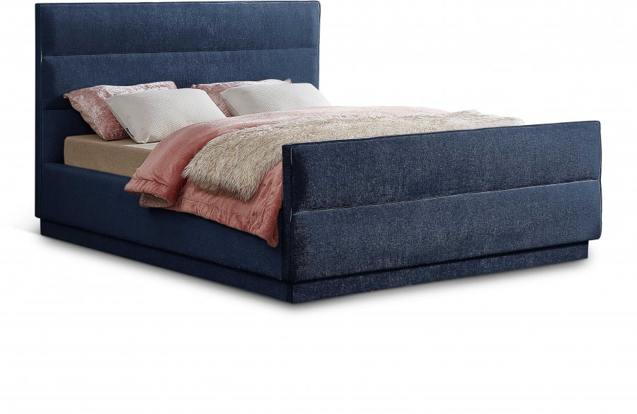 Paxton Chenille Fabric Upholstered Bed