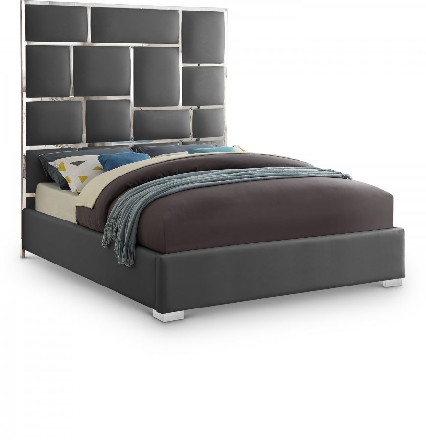 Milan Vegan Leather Upholstered Bed