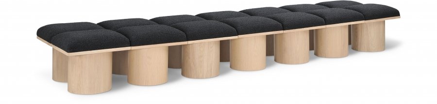Pavilion Boucle Fabric Upholstered 14pc. Modular Bench
