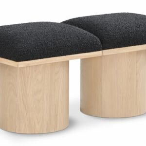 Pavilion Boucle Fabric Upholstered 2pc. Modular Bench