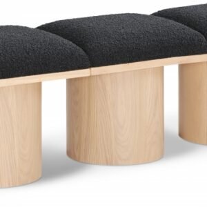 Pavilion Boucle Fabric Upholstered 3pc. Modular Bench
