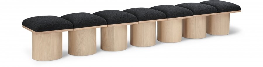 Pavilion Boucle Fabric Upholstered 7pc. Modular Bench