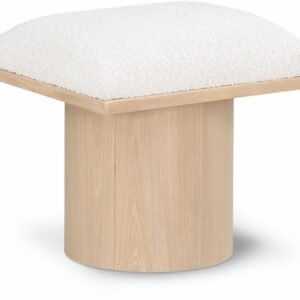 Pavilion Boucle Fabric Upholstered Stool