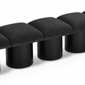Pavilion Boucle Fabric Upholstered 5pc. Modular Bench