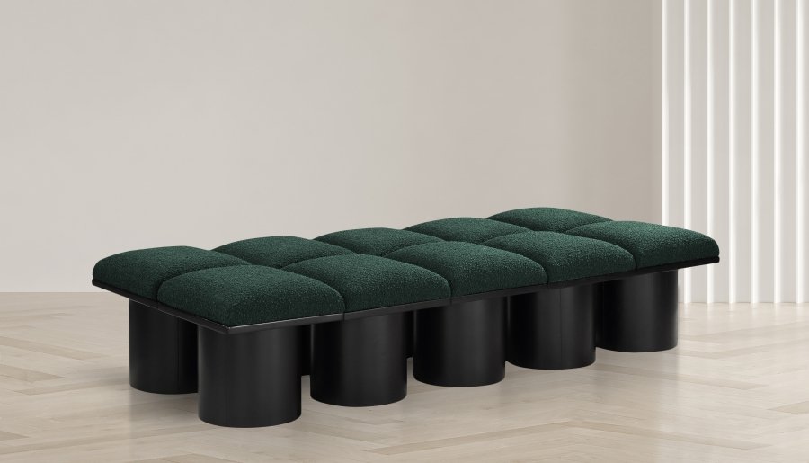 Pavilion Boucle Fabric Upholstered 10pc. Modular Bench - Image 2