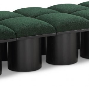 Pavilion Boucle Fabric Upholstered 10pc. Modular Bench