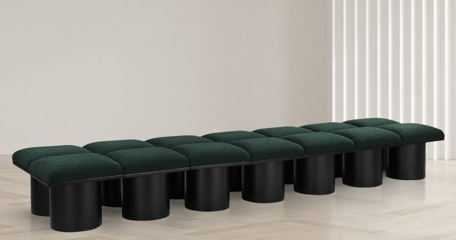 Pavilion Boucle Fabric Upholstered 14pc. Modular Bench - Image 2